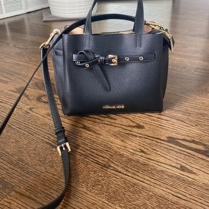 NWT: Michael Kors Black Emilia Satchel